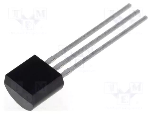 IC: temperature converter; LAT; Temp: -40÷125°C; 2.3÷5.5V; TO92 MICROCHIP TECHNOLOGY MCP9700A-E/TO