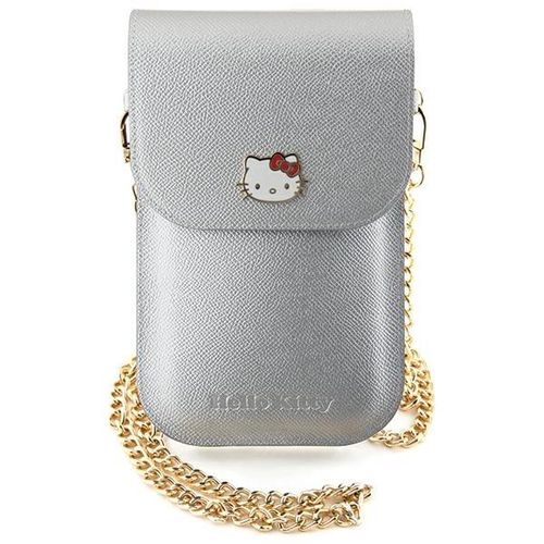 Hello Kitty Leather Metal Logo Chain bag - silver, Hello Kitty 3666339190156 3666339190156