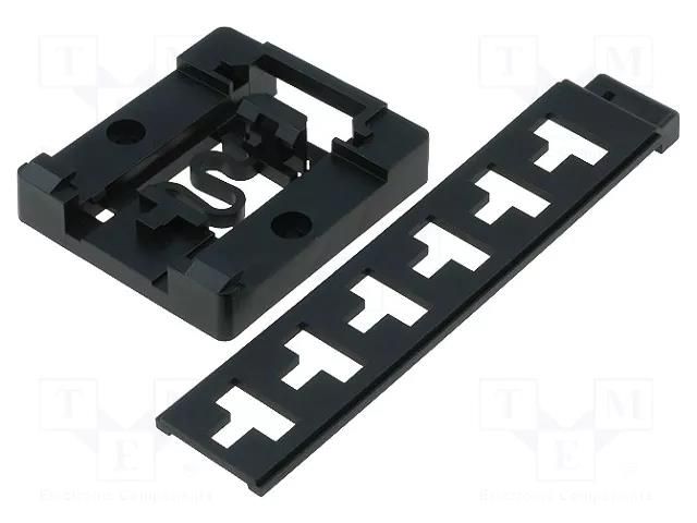 DIN rail mounting bracket; black COMBIPLAST CP-23-132