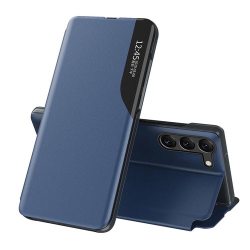 Eco Leather View Case for Samsung S24+ with flap - blue, Hurtel 5907769359651 5907769359651