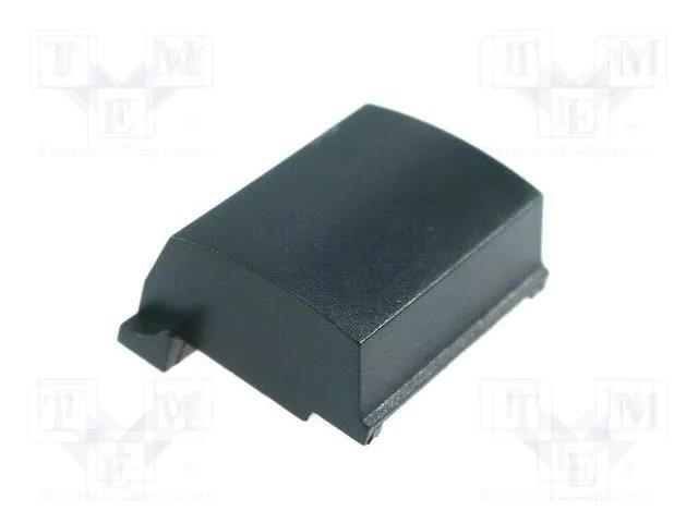 Button; black; plastic MEC MEC1B09