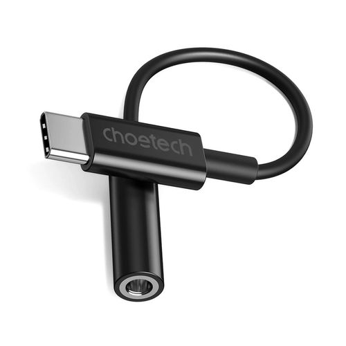 Choetech AUX003 USB-C / DC 3.5mm audio adapter - black, Choetech 6971824975123 6971824975123