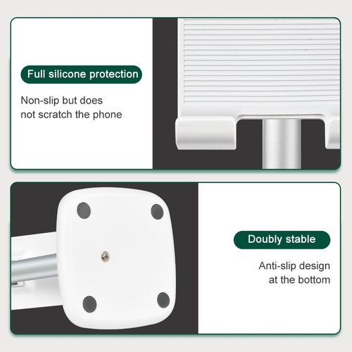 Choetech H035 aluminum stand for phone or tablet, adjustable - white and silver, Choetech 6932112106964 6932112106964