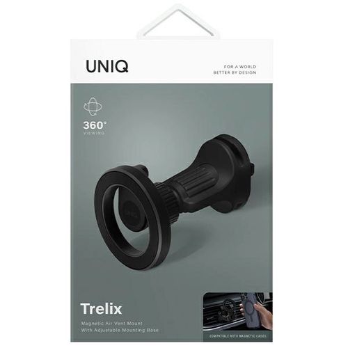 Uniq Trelix Car magnetic car holder for air vent - black, UNIQ 8886463687185 8886463687185