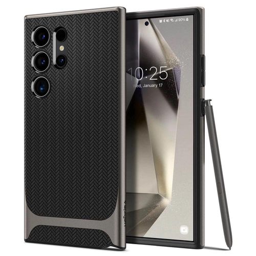 Spigen Neo Hybrid Case for Samsung Galaxy S24 Ultra - Metallic Gray, Spigen 8809971221900 8809971221900