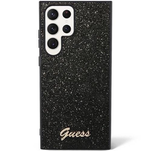 Guess Glitter Script Case for Samsung Galaxy S24 Ultra - Black, Guess 3666339241322 3666339241322