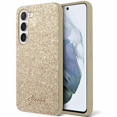 Guess Glitter Script case for Samsung Galaxy S24+ - gold, Guess 3666339241377 3666339241377