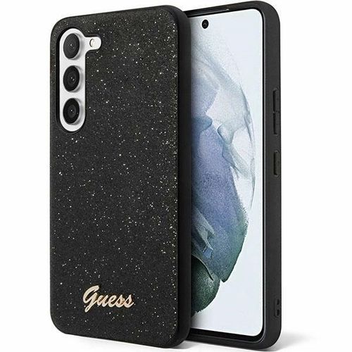 Guess Glitter Script case for Samsung Galaxy S24 - black, Guess 3666339241308 3666339241308
