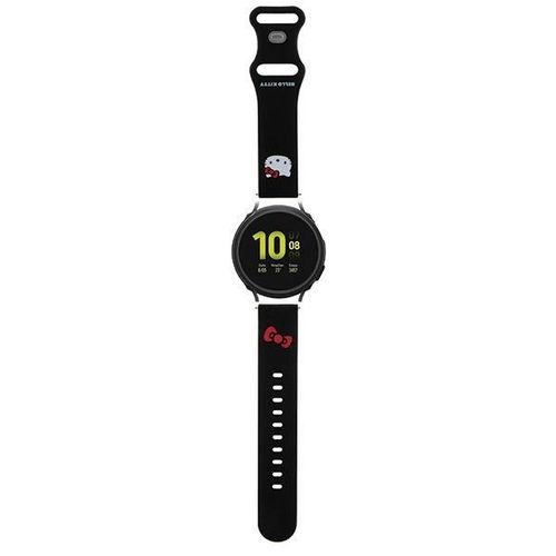 Hello Kitty Silicone Kitty Head strap universal 20mm - black, Hello Kitty 3666339211974 3666339211974