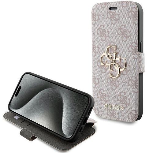 Guess 4G Metal Logo case for iPhone 15 Pro - pink, Guess 3666339194529 3666339194529