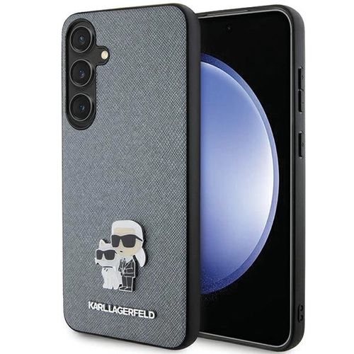Karl Lagerfeld KLHCS24SPSAKCMPG S24 S921 hardcase gray/gray Saffiano Karl & Choupette Metal Pin, Karl Lagerfeld 3666339242053 3666339242053