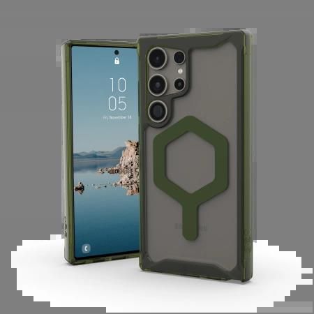 UAG Plyo Pro Magnet case for Samsung Galaxy S24 Ultra 5G with magnetic module - transparent green, UAG 214431114372 214431114372