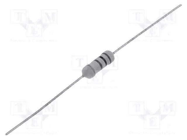 Resistor: metal oxide; THT; 8.2kΩ; 1W; ±5%; Ø0.6x26mm; Ø3.2x9mm SR PASSIVES MOF1WS-8K2