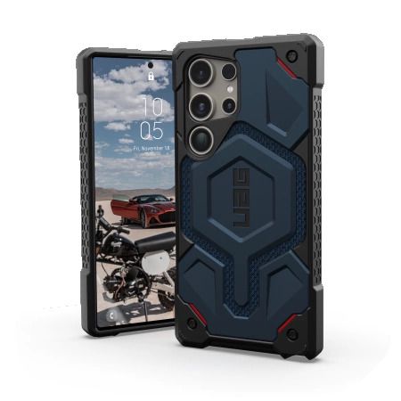UAG Monarch Pro Case for Samsung Galaxy S24 Ultra 5G with Magnetic Module - Blue Kevlar, UAG 214416113955 214416113955