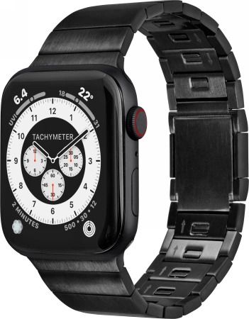 LAUT LINK 2.0 Strap for Apple Watch 42/44/45/49 mm - Black, LAUT L_AWL_L2_BK L_AWL_L2_BK