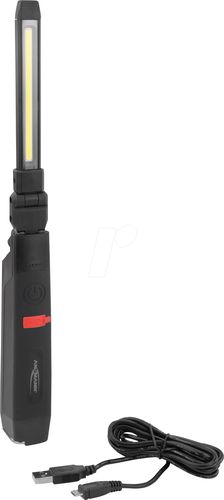 LED taskulamp, laetav , micro-USB, 500 lm, black / red, ANSMANN 1600-0307 4013674156719