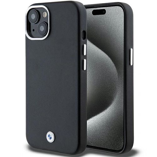 BMW Signature Wrapped Metal MagSafe Case for iPhone 14/15/13 - Black, BMW 3666339233211 3666339233211