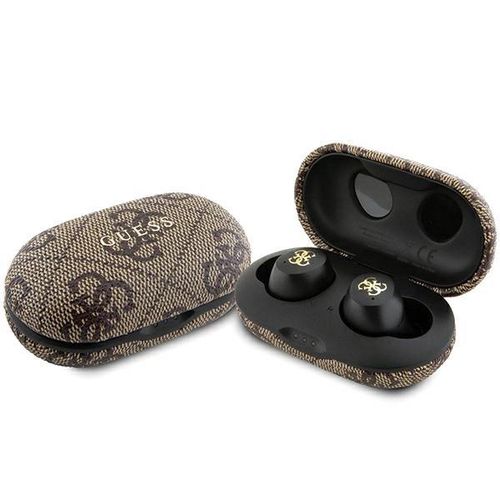 TWS Guess 4G Metal Bluetooth headphones with ENC docking station - brown, Guess 3666339220846 3666339220846