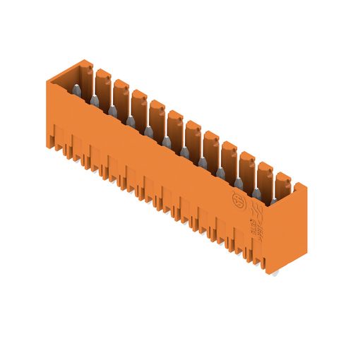 PCB plug-in connector (board connection), 3.50 mm, Number of poles: 12, Outgoing elbow: 180° Weidmuller 1604570000 04008190031572