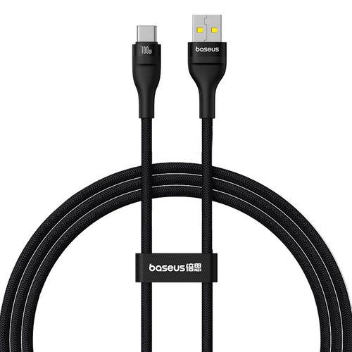 Baseus Flash 2 USB-A / USB-C cable 100W 1 m - black, Baseus 6932172657512 6932172657512