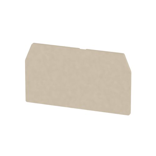 Partition plate (terminal), End and intermediate plate, 65 mm x 37 mm, dark beige Weidmuller 1608830000 04008190207045