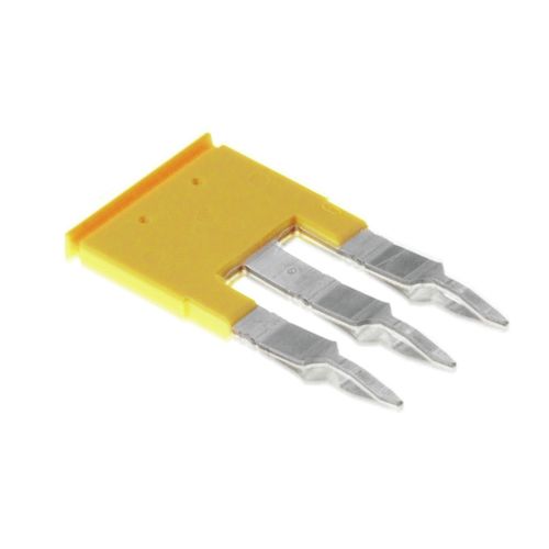 Cross-connector (terminal), Plugged, Number of poles: 3, Pitch in mm: 6.10, Insulated: Yes, 32 A, yellow Weidmuller 1608960000 04008190263232