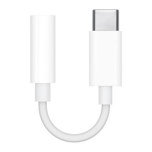 Apple MU7E2ZM/A USB-C audio adapter - 3.5 mm mini jack - white, Apple MU7E2ZM/A MU7E2ZM/A