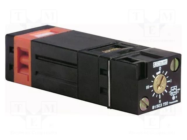 Time relay; 2÷8bar; Connection: M4; OUT: NC; 32x25x92mm; -5÷50°C CROUZET CROUZET81503720