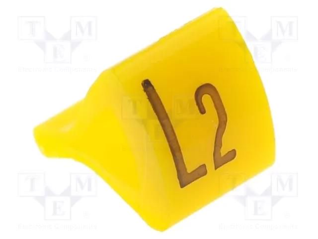 Markers; Marking: L2; 6÷10.5mm; H: 16mm; A: 10mm; -30÷100°C; leaded KURANT MZ-3/L2