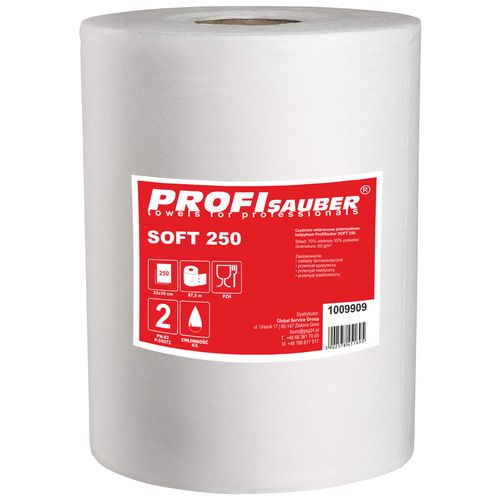 Soft industrial nonwoven cleaning cloth ProfiSauber SOFT 250, Profi Sauber 1009909 1009909