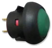SWITCH, PUSH BUTTON, SPST, IP67, GREEN MCPAS6B1M1CE6