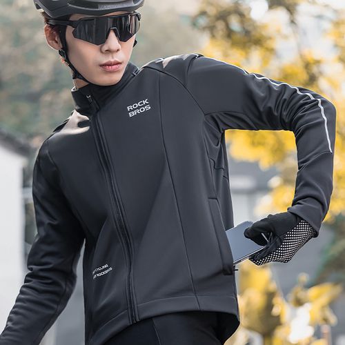 Rockbros 15400002005 Long Sleeve Autumn/Winter XXL Cycling Jersey - Black, Rockbros 7381758550768 7381758550768