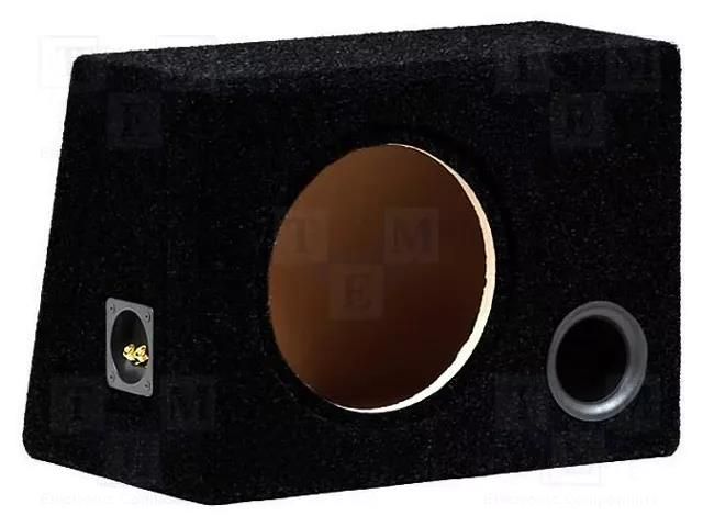Car loudspeaker enclosure; MDF; black; 250mm; Grooving: 272mm BASSER OB.MDF.BR02.BK