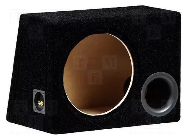 Car loudspeaker enclosure; MDF; black; 300mm; Grooving: 322mm BASSER OB.MDF.BR03.BK