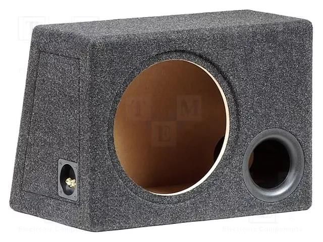 Car loudspeaker enclosure; MDF; black melange; 300mm; 50l BASSER OB.MDF.BR04