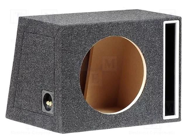 Car loudspeaker enclosure; MDF; black melange; 300mm; 50l BASSER OB.MDF.BR06