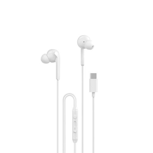 Dudao X3C+ Wired USB-C In-Ear Headphones 1.2m - White, Dudao X3C+ white X3C+ white