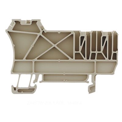 Partition plate (terminal), End and intermediate plate, 68 mm x 45.8 mm, dark beige Weidmuller 1649540000 04008190295165