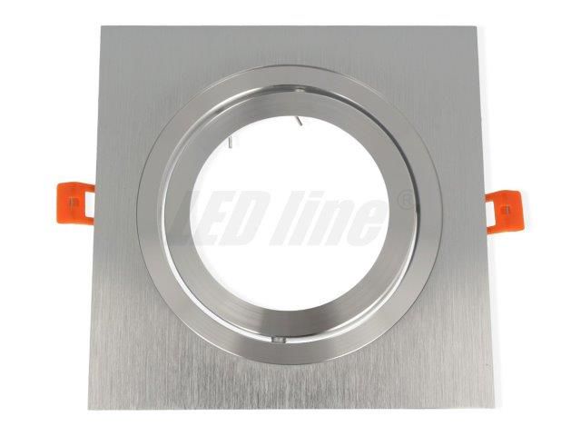 LED line® downlight aluminium AR111 square adjustable silver 248382 5901583248382