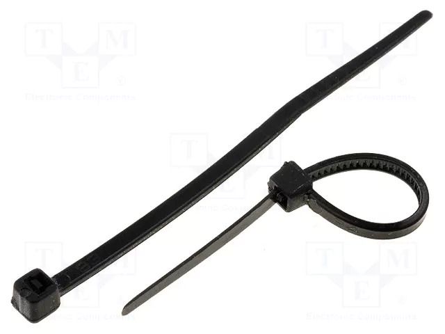 Cable tie; L: 62mm; W: 2.4mm; black; polyamide; 78.5N; Ømax: 11mm KSS WIRING CV-060B