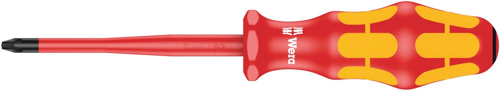 165 iS PZ VDE Insulated screwdriver with reduced blade diameter for Pozidriv screws, PZ 2x100, Wera 05006461001
