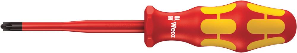 165 iS PZ/S VDE Insulated screwdriver with reduced blade diameter for PlusMinus screws (Pozidriv/slotted), # 1x80, Wera 05006465001