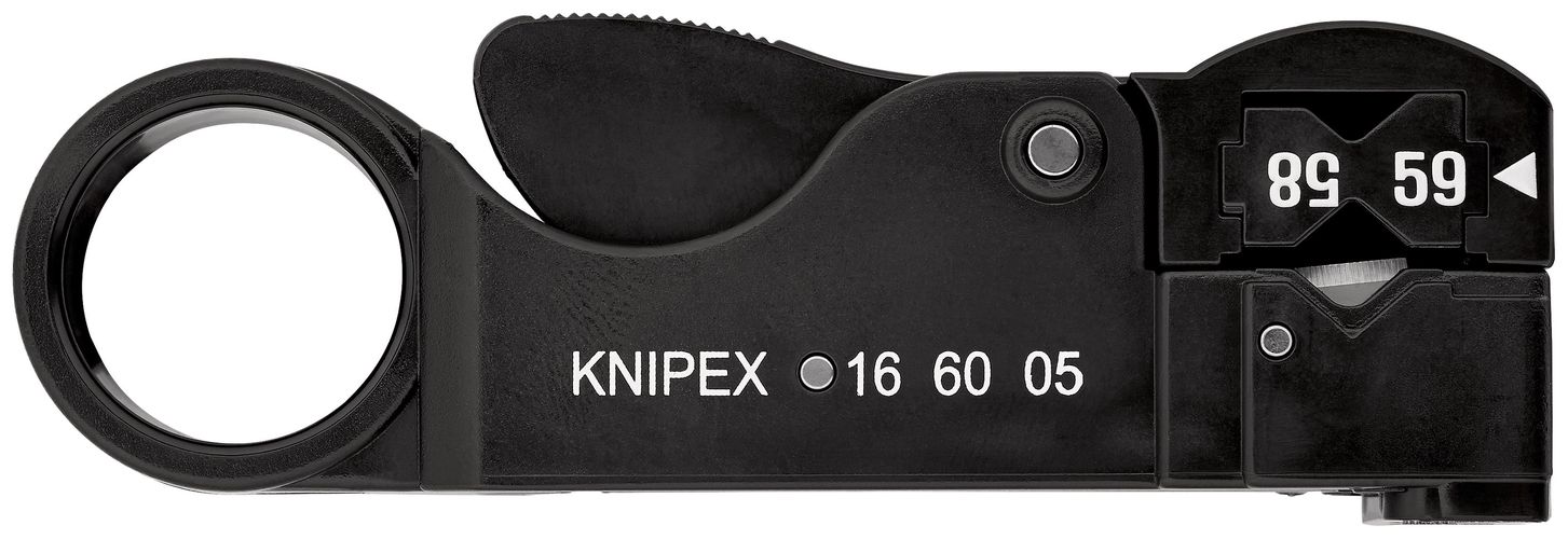 KNIPEX 16 60 05 SB Stripping Tool for coax cable  105 mm 16 60 05 SB 4003773044888