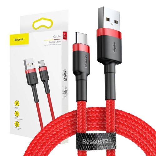 Baseus Cafule USB-C Cable 2A 3m (Red), Baseus CATKLF-U09