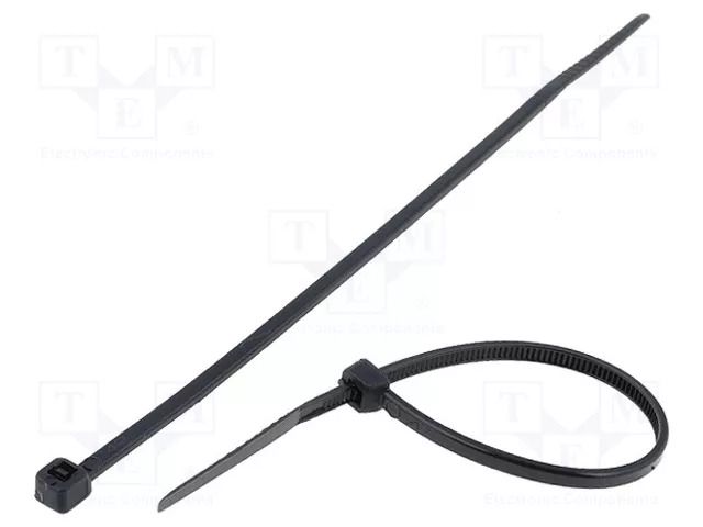 Cable tie; L: 120mm; W: 2.5mm; black; polyamide; 78.5N; Ømax: 30mm KSS WIRING CV-120SW