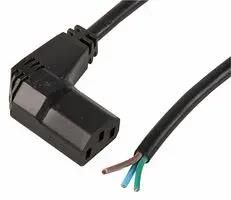 LEAD, 90 IEC TO BARE, BLACK, 3.5M SH10186R