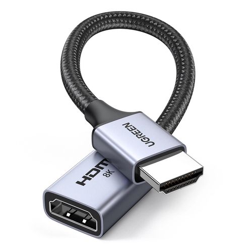 Ugreen HD165 HDMI (Male) / HDMI (Female) 8K Cable 0.15m - Gray, Ugreen 15518-ugreen 15518-ugreen