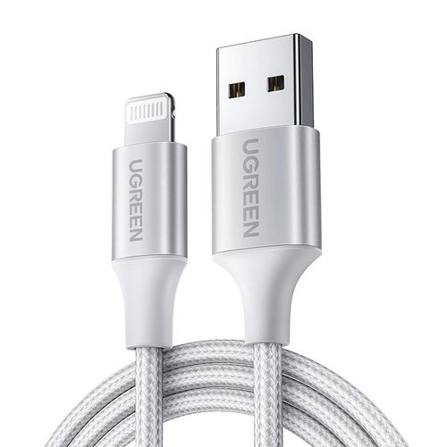 Ugreen US199 60163 USB-A / Lightning MFi cable 2m - silver, Ugreen 60163-ugreen 60163-ugreen