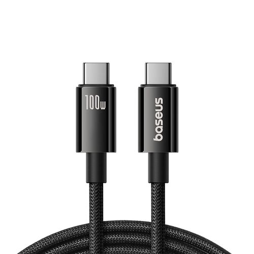 Baseus Tungsten Gold USB-C 3.2 / USB-C 3.2 cable 100W 4K 60Hz 1.5m - black, Baseus P10319800111-00 P10319800111-00