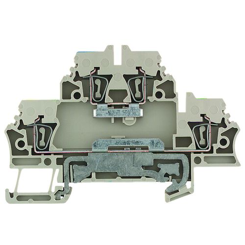 Multi-tier modular terminal, Tension-clamp connection, 2.5 mm², 500 V, 20 A, Number of levels: 2, dark beige Weidmuller 1689980000 04008190875480